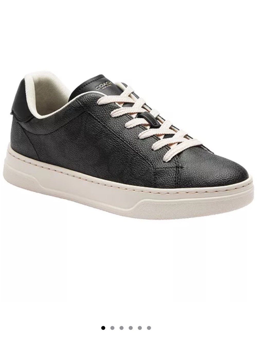 Coach High Line Sneaker CW970 Signature Canvas Black Size 9